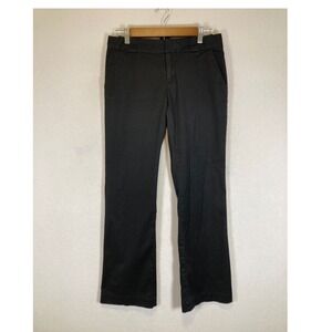 Professional‎ Calvin Klein Womens Size 4 Black Straight Leg Cotton Stretch Pants